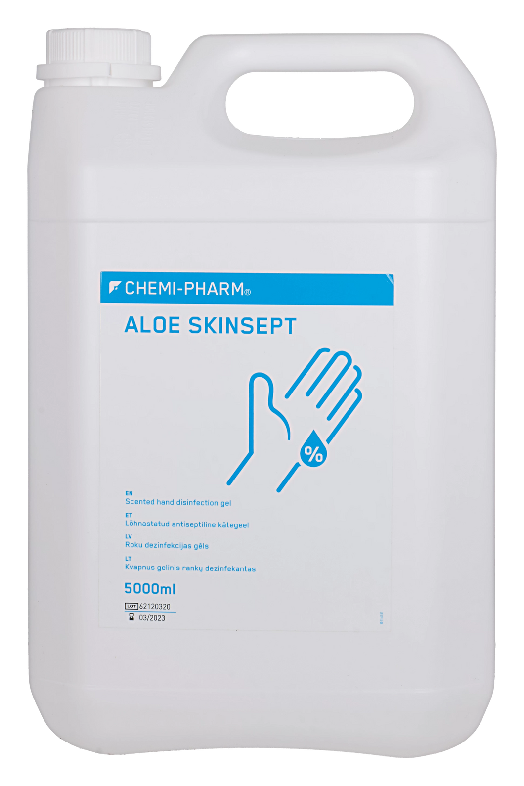 CHEMI-PHARM ALOE SKINSEPT Lõhnastatud antiseptiline kätegeel 5000ml