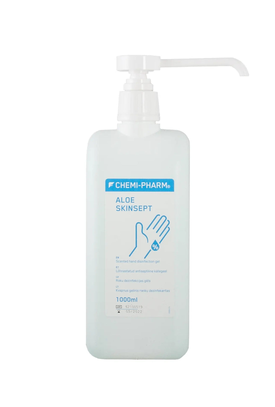 CHEMI-PHARM ALOE SKINSEPT Lõhnastatud antiseptiline kätegeel 1000ml