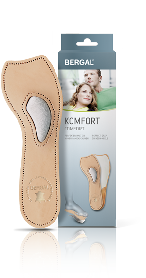 Поперечные супинаторы для обуви на каблуке и для шлепанцев- Bergal Komfort Footbed. 1 пара