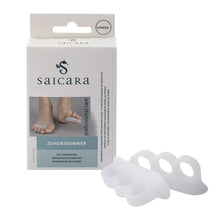 Load image into Gallery viewer, Toe separator, support and supporter SAICARA TOE SEPARATOR. Protects against corns, chafing and separates the toes from each other. 2 pcs in a package
